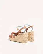 Valentino Royal Wedge Kidskin Sandal 100Mm - Image 4